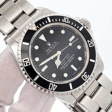 Rolex Submariner No-Date Engraved Rehaut Steel 40mm Watch 14060 Box Papers