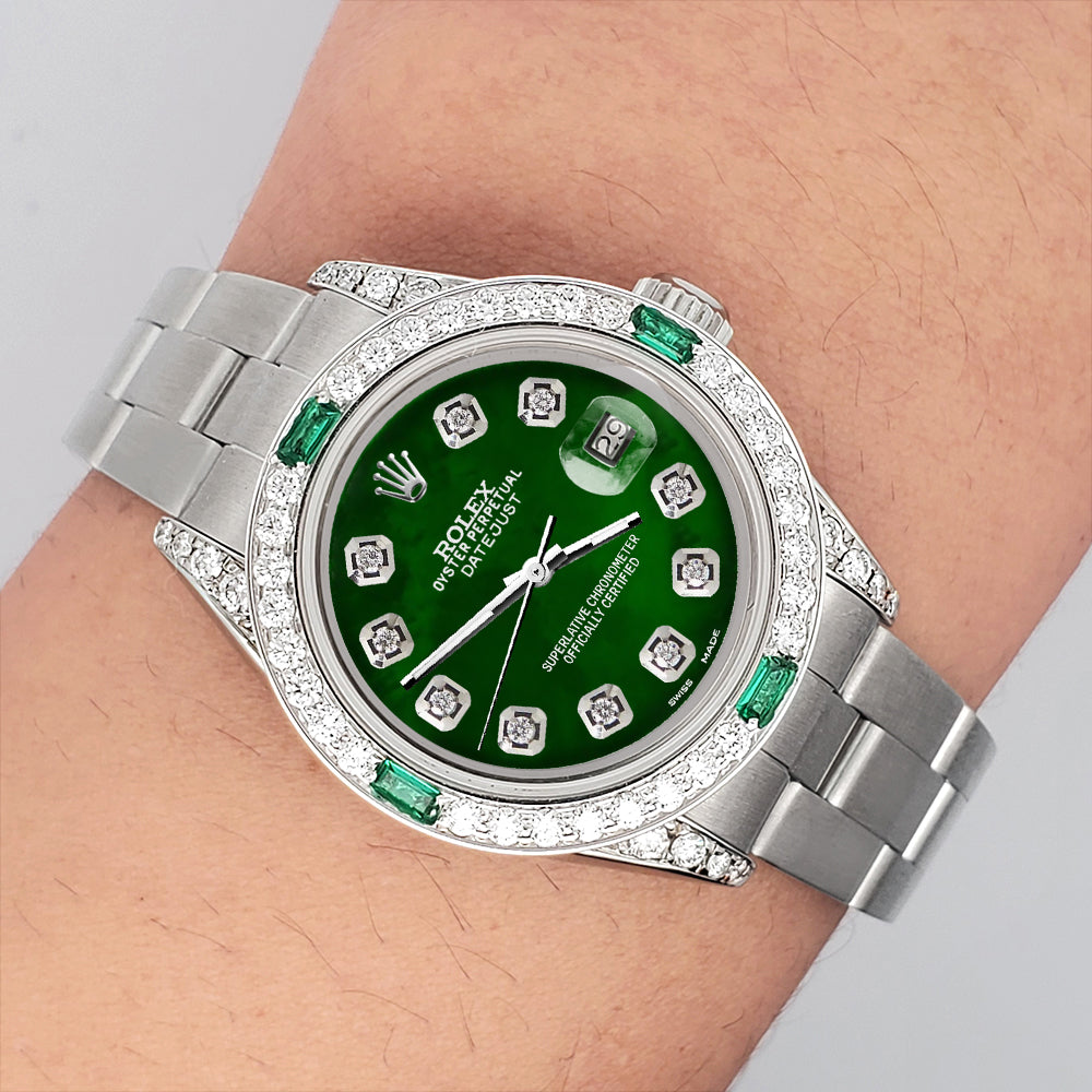 Rolex Submariner 40mm - Green Diamond & Emerald