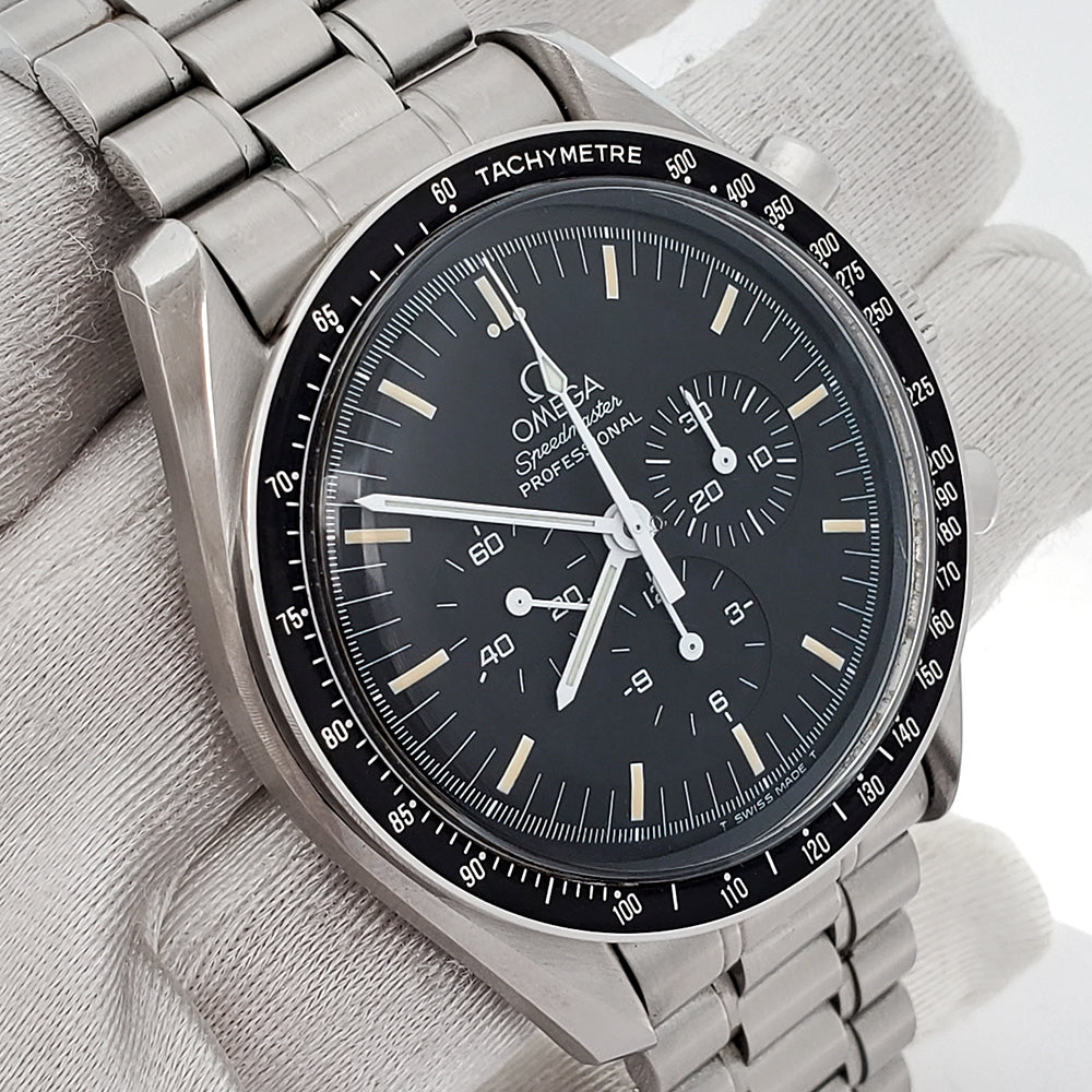 Omega Apollo Xi Speedmaster Moonwatch 42mm Black Dial Watch 345.0808