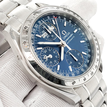 Omega Speedmaster Day Date 39mm Chronograph Blue Dial Watch 3523.80.00