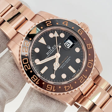 2024 Rolex GMT-Master II Rootbeer 126715CHNR Rose Gold Watch Box/Papers/Tag