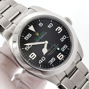 2018 Rolex Air King 116900 Black Dial Steel 40mm Watch Box Papers
