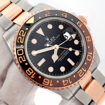 2024 Rolex Rootbeer GMT-Master II 2-Tone Rose Gold/Steel 40mm Watch 126711CHNR Papers