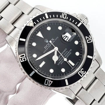 2009 Rolex Submariner Date Engraved Rehaut 40mm Steel Oyster Watch 16610 Box Papers