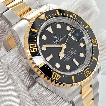 Unworn Rolex Sea-Dweller 43mm 126603 Black Dial Yellow Gold/Steel Watch 2023 Box Papers