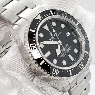 Rolex Sea-Dweller 40mm Black Ceramic Bezel Stainless Steel Watch 116600 Box Papers