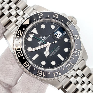 2025 Rolex GMT Master II Black Gray Bruce Wayne Jubilee Steel 40mm Watch 126710GRNR Box Papers