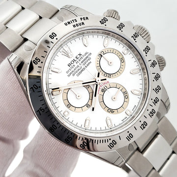 2010 Stickered Unworn Rolex Cosmograph Daytona APH Dial 40mm 116520 White Dial Steel Watch Box/Papers/Tag