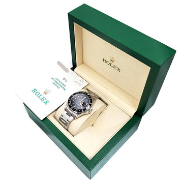 2001 Rolex GMT-Master II 40mm Steel Watch 16710 Box Papers