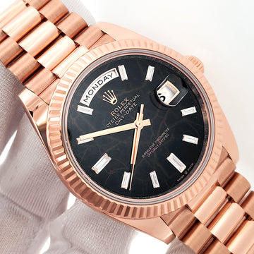 2022 Eisenkiesel Baguette Diamond Dial Rolex President Day-Date Rose Gold 228235 40mm Watch Box/Papers/Tag