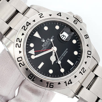 Rolex Explorer II 40mm Black Dial Steel Oyster Watch 16570 With Tag