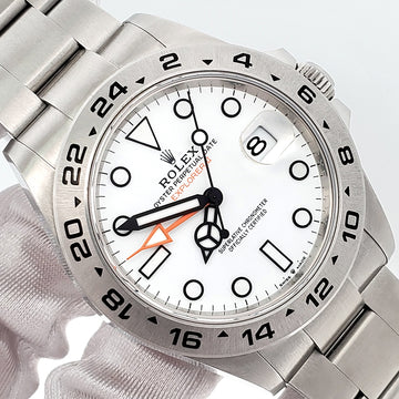 2023 Rolex Explorer II 42mm Polar White Steel Oyster Watch 226570 Box/Papers/Tag