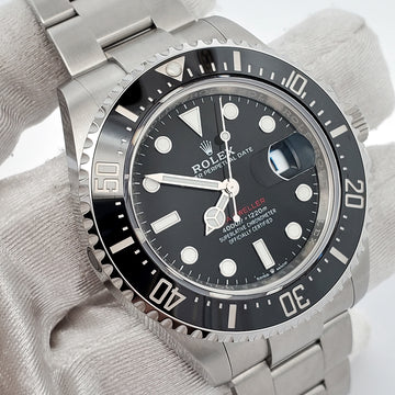 Unworn Rolex Sea-Dweller 43mm 126600 Red Line 50th Anniversary Steel Watch 2023 Box Papers