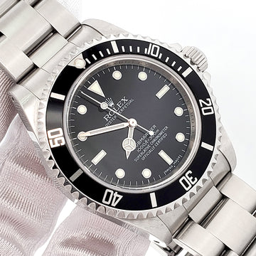 2009 Rolex Submariner No-Date Black Dial Steel 40mm Watch 14060 Box Papers