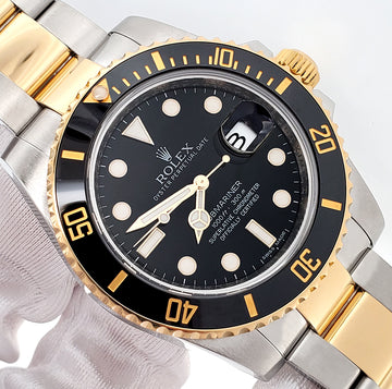 Rolex Submariner 40mm 2-Tone Yellow Gold/Steel Black Dial Watch 116613LN Box Papers