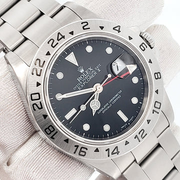 Rolex Explorer II 40mm Black Dial Steel Oyster Watch 16570
