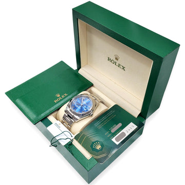 2022 Rolex Datejust 41 126300 Blue Roman Dial Steel Oyster Watch Box/Papers/Tag