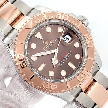 2021 Rolex Yacht-Master 40mm 126621 Chocolate Dial 2-tone Everose Gold/Steel Watch Papers