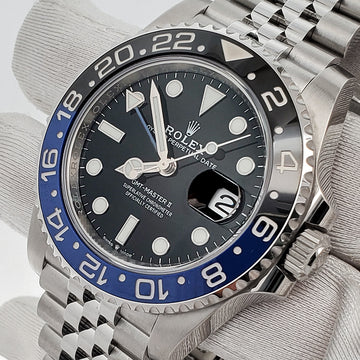 2021 Rolex GMT-Master II 40mm Batgirl Blue/Black Bezel Jubilee Steel Watch 126710BLNR Box Papers