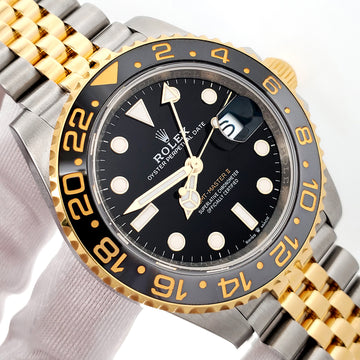 2023 Rolex GMT Master II Zombie Black Grey Bezel Yellow Gold/Steel Jubilee Watch 126713GRNR Box/Papers/Tag