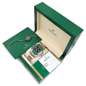 2016 Rolex Submariner "Hulk" Green Steel 40mm Watch 116610LV Box Papers