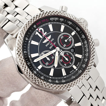 Breitling Bentley Limited Edition Barnato Black Dial 42mm Watch A41390 Box Papers