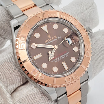 Rolex Yacht-Master 40 126621 Chocolate Dial Everose Gold and Steel Watch 2023 Box Papers