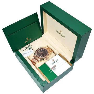 2016 Rolex Sky-Dweller Chocolate Arabic Dial 18K Rose Gold 42mm Watch 326935 Box/Papers/Tag