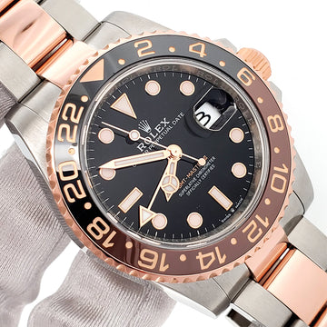 2023 Rolex Rootbeer GMT-Master II 2-Tone Rose Gold/Steel 40mm Watch 126711CHNR Box Papers