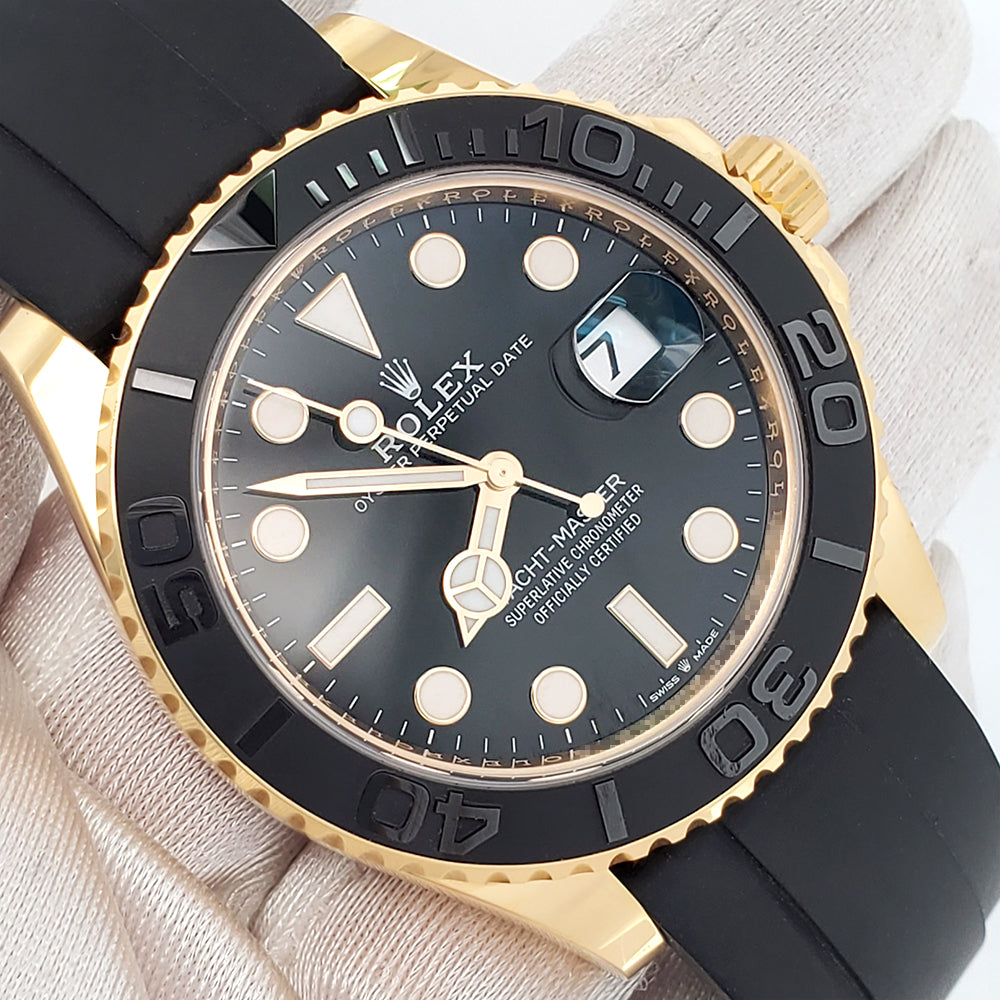 2024 Rolex Yacht-Master 42mm 226658 Oysterflex Strap Yellow Gold Watch Box/Papers/Tag