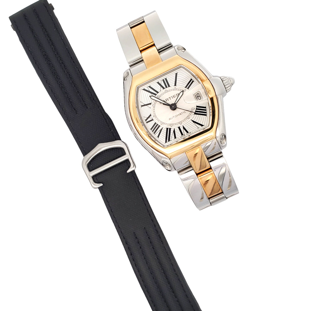 Cartier Roadster 37mm Silver Roman Dial 2-tone Yellow Gold/Steel Watch W62031Y4 2510