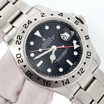 Rolex Explorer II 40mm Black Dial Steel Oyster Watch 16570