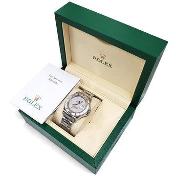 2005 Rolex Yacht-Master Platinum Bezel Steel 40mm Watch 16622 Box Papers