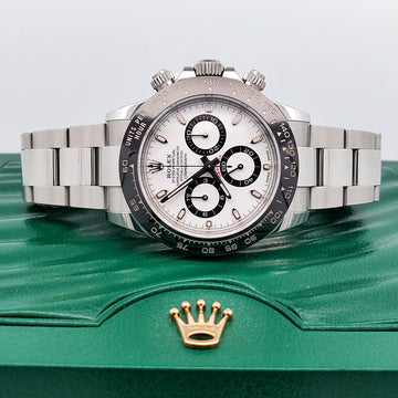 2023 Rolex Cosmograph Daytona 40mm White Panda Dial Steel Watch 116500LN Box Papers