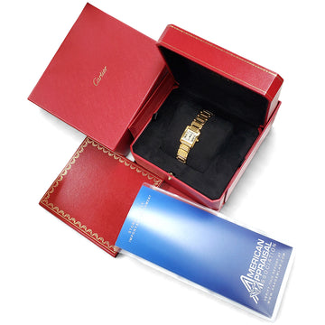 Cartier Tank Francaise 18K Yellow Gold Roman Dial 20mm Watch 2385 W50002N2 Box/Booklet/Appraisal