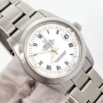 Rolex Datejust 31mm 68240 White Roman Dial Steel Oyster Watch