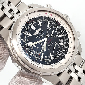 Breitling Bentley 48mm Motors T Black Dial Chronograph Steel Watch A25363