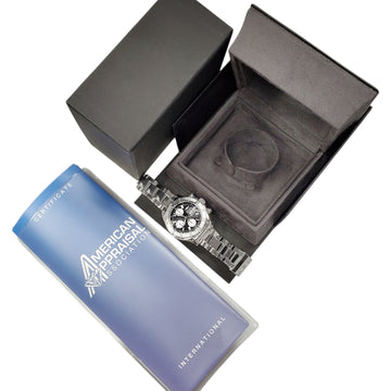 Breitling Chronograph Superocean Day Date Black Concentric Dial Steel 42mm Watch A13340