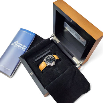 Panerai Luminor Power Reserve Steel Black Dial Mens 44mm Watch PAM00090 Box/Apr