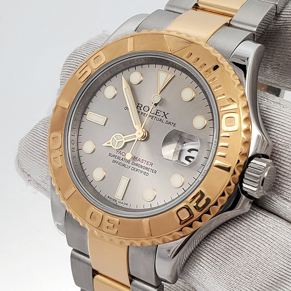 Rolex Yacht-Master 40mm Gray Dial Yellow Gold/Steel Oyster 16623 Watch