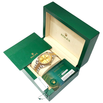 2021 Rolex Datejust 41 126333 Factory Champagne Diamond 2-tone Yellow Gold/Steel Jubilee Watch Box/Papers/Tag