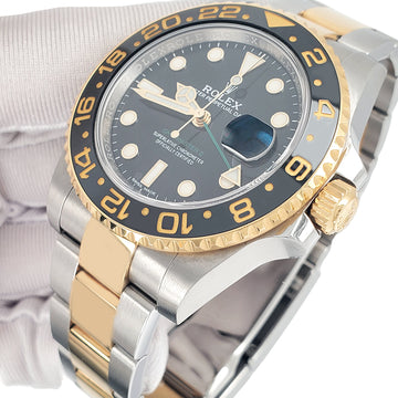 Rolex GMT-Master II 40mm 2-Tone Yellow Gold and Steel Watch 116713LN Box Papers