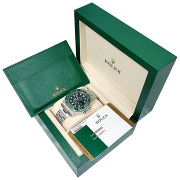 2015 Rolex "Hulk" Submariner Date Green 40mm Steel Watch 116610LV Box Papers
