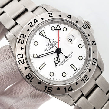 2008 Rolex Explorer II 40mm Polar White Steel Oyster Watch 16570 T