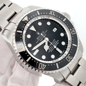 Rolex Sea-Dweller Deepsea 44mm Black Dial Stainless Steel Watch 116660 Box Papers