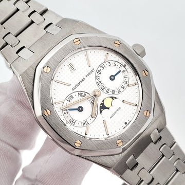 Audemars Piguet Royal Oak Day Date Moonphase Steel 36mm Watch 25594ST Box/Appraisal