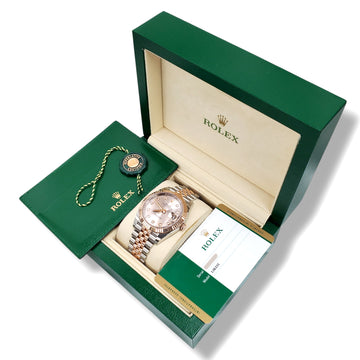 2019 Rolex Datejust 41 126331 Factory Pink Diamond Dial Rose Gold/Steel Jubilee Watch Box Papers