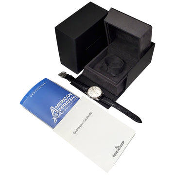 Mint Jaeger Lecoultre Reserve De Marche Steel 39mm Watch 176.8.38.S Q1378420 Papers/Apr