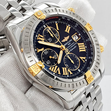 Breitling Chronomat Evolution Chronograph 44MM Black Dial Watch B13356