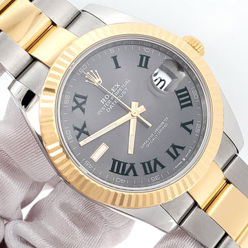 2023 Rolex Datejust 41 126333 Wimbledon Slate Dial Yellow Gold/Steel Oyster Watch Box/Papers/Tag